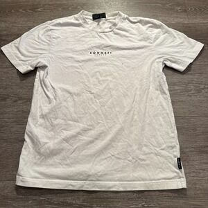 Sonneti‎ London Shirt Mens Small White Logo Graphic Tee Crewneck Casual Adult